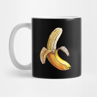 Watercolor Peeled Banana Mug